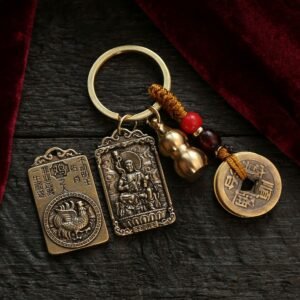 Chinese Zodiac Guardian Buddha Keychain • Patron Buddha Amulet - Rooster