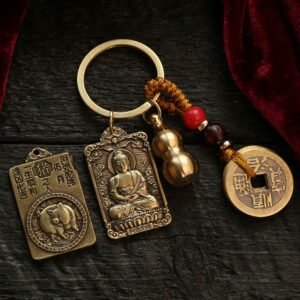 Chinese Zodiac Guardian Buddha Keychain • Patron Buddha Amulet - Pig