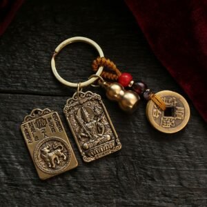 Chinese Zodiac Guardian Buddha Keychain • Patron Buddha Amulet - Tiger