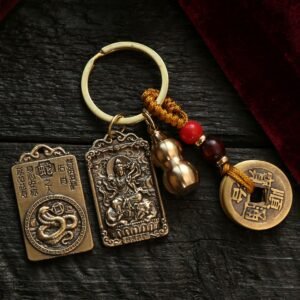 Chinese Zodiac Guardian Buddha Keychain • Patron Buddha Amulet - Snake