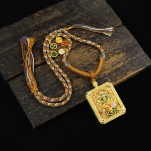 Zhao Gong Ming(God of Wealth) & Chinese Zodiac Guardians Necklace - Snake